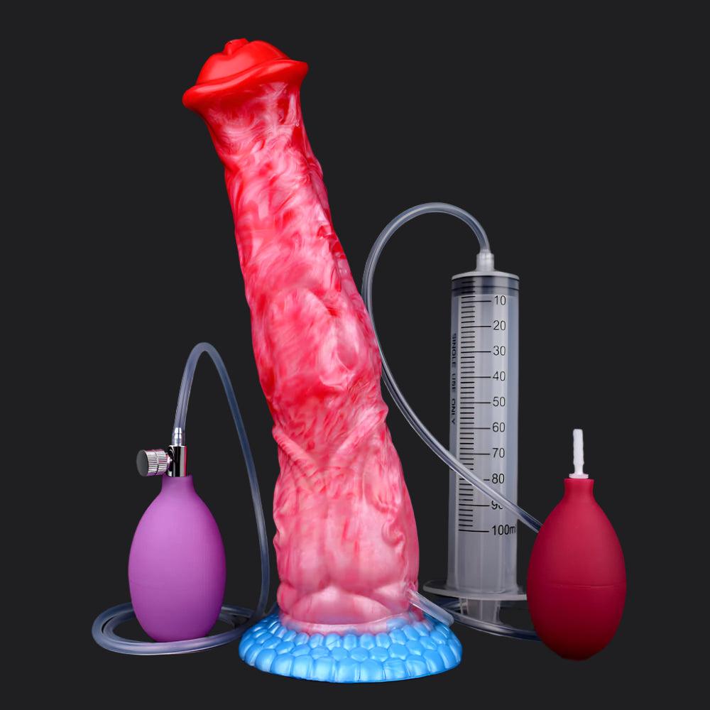 Black Caviar - Ejaculating Inflatable Dildo - BeastGasm