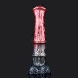 Unleash Wild Pleasure: Metallic Red Horse Dildo