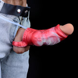 Scarlet Wyrm - Huge Squirting Knot Sheath & Fantasy Penis Extender