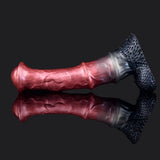 Unleash Wild Pleasure: Metallic Red Horse Dildo