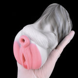 Draft Pony Horse Stroker – Dual-Entry Platinum Silicone Masturbator