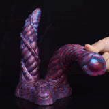 😈 AELORIA - Demon DP Dildo with Ribbed Fantasy Texture