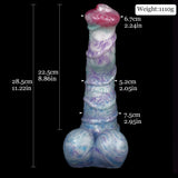 🐴 11.2-Inch NEBULISK - Oversized Horse Dildo with Curve, Huge Fantasy Toy